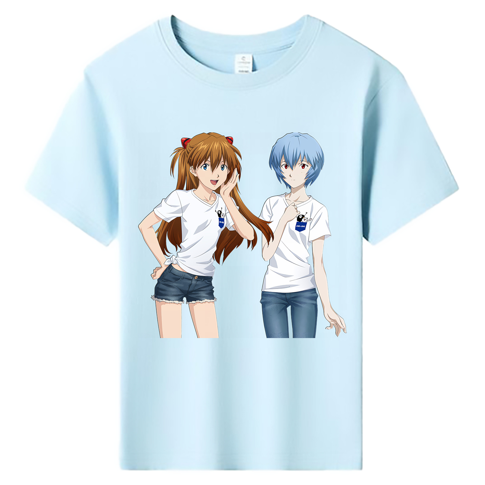 （画像用） EVA 新世紀エヴァンゲリオン 綿100％キッズTシャツ（フロントプリント）